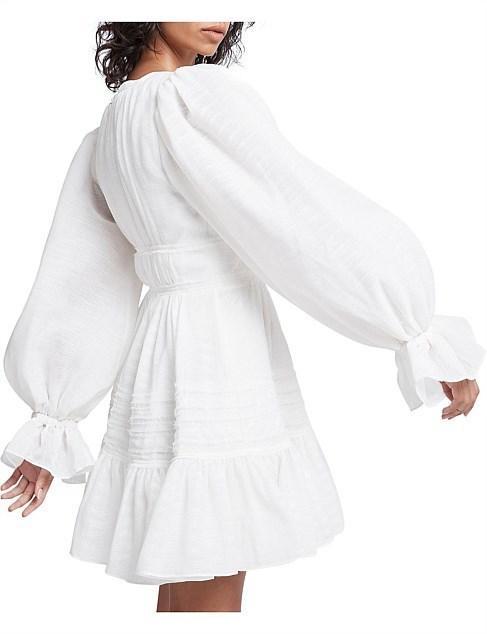 Aje Impression Dress White Size 6 photo 3