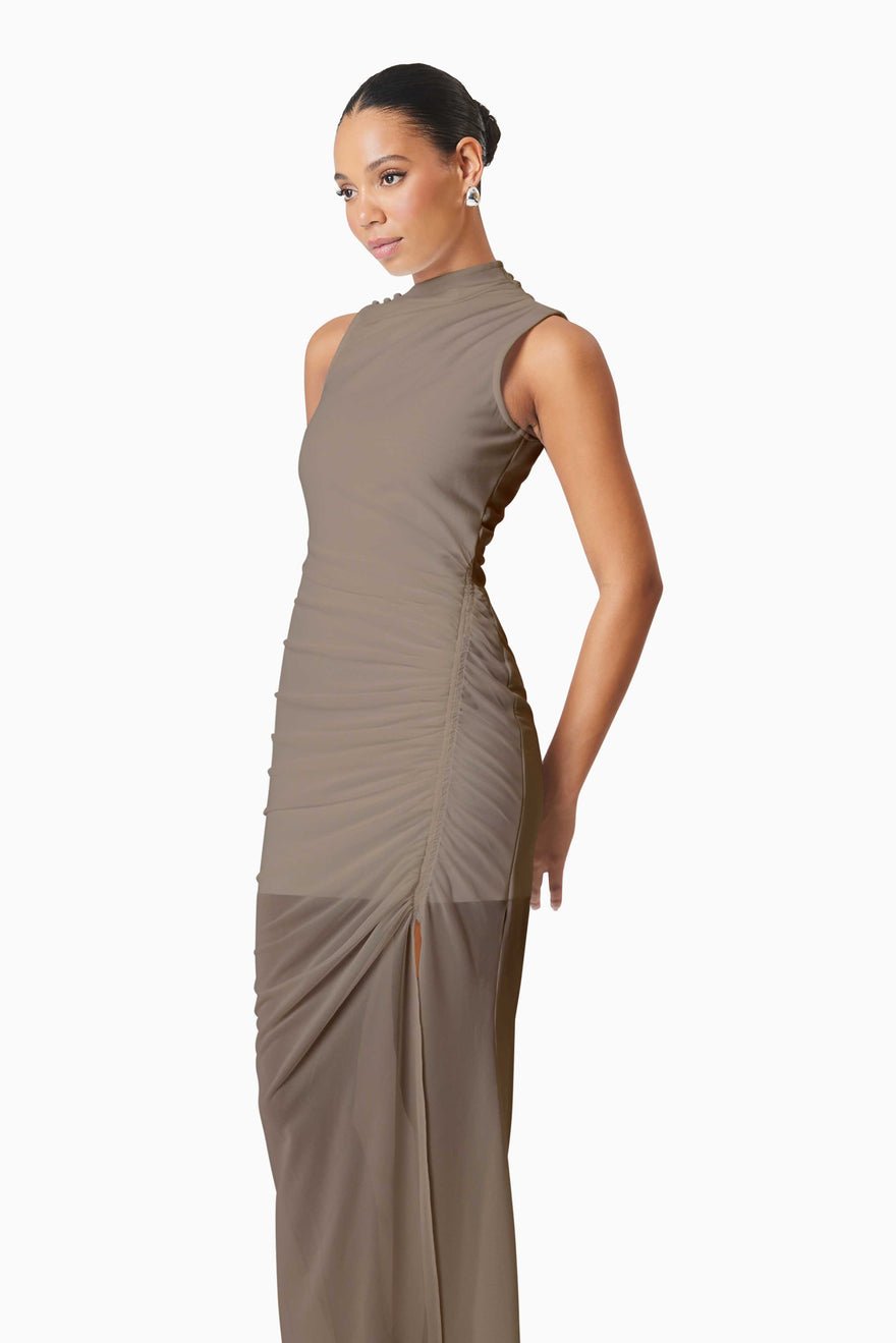 Elliatt Phoebe Maxi Dress - Mushroom photo 2