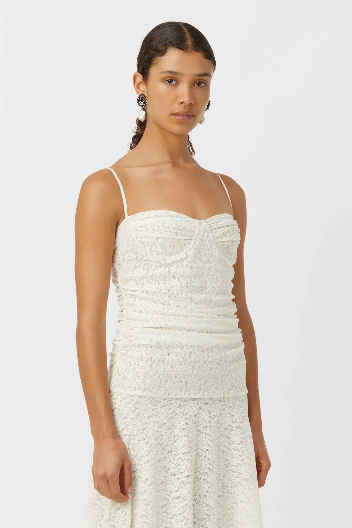 Camilla & Marc Camille Lace Maxi Dress Cream Size 8 photo 2