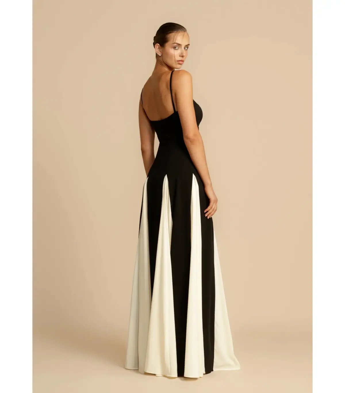 Arcina Ori Paloma Maxi Dress in Black/Cream Size XL / AU 14 photo 5