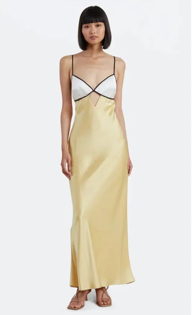 Bec & Bridge Nadia Bustier Maxi Dress Yellow Size 6 photo 2