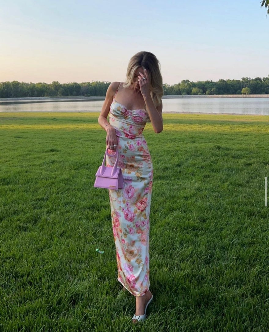 House of CB Josefina Ivory Floral Maxi Dress photo 4