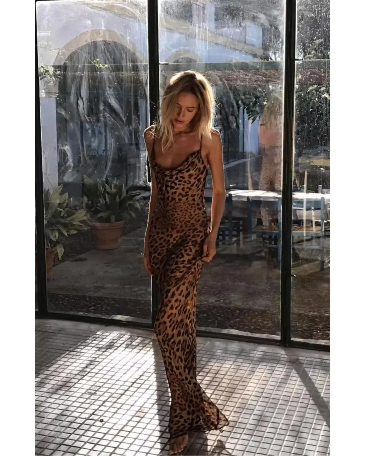 Rat & Boa Valentina Maxi Dress Leopard Print Size M / AU 10 photo 2