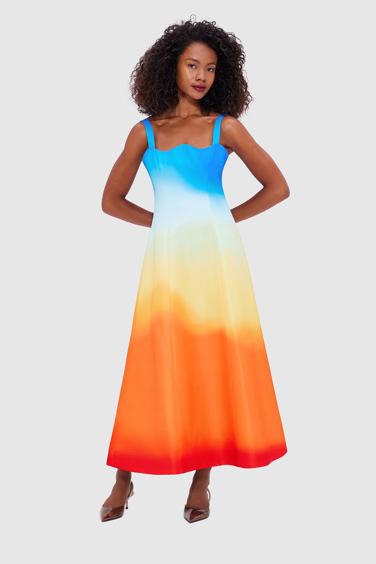 LEO LIN ODETTE MIDI DRESS - ENIGMA photo 4