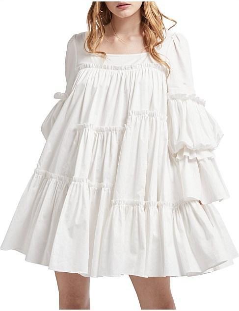 Aje L'Espirit Mini Dress White Size 6 photo 5