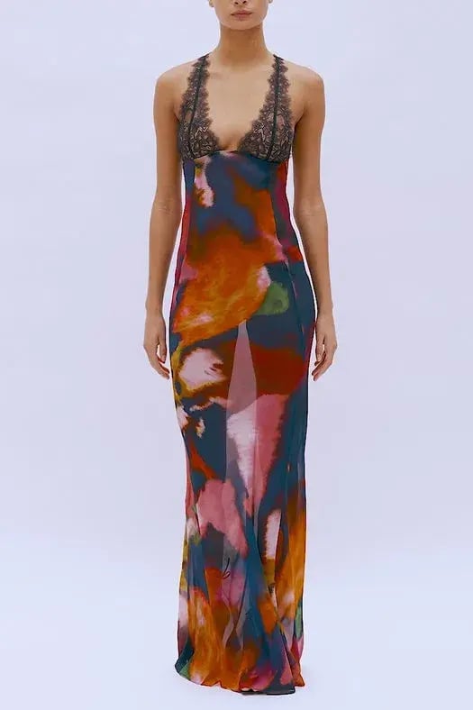 Rat & Boa Paola Floral Maxi Dress Multi Size M / AU 10 photo 2