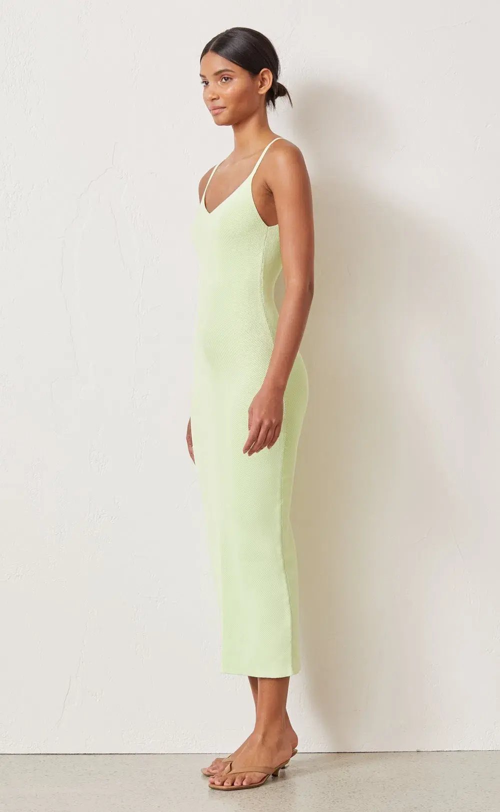 Bec & Bridge Citrus Club Knit Midi Dress Green Size 6 photo 2