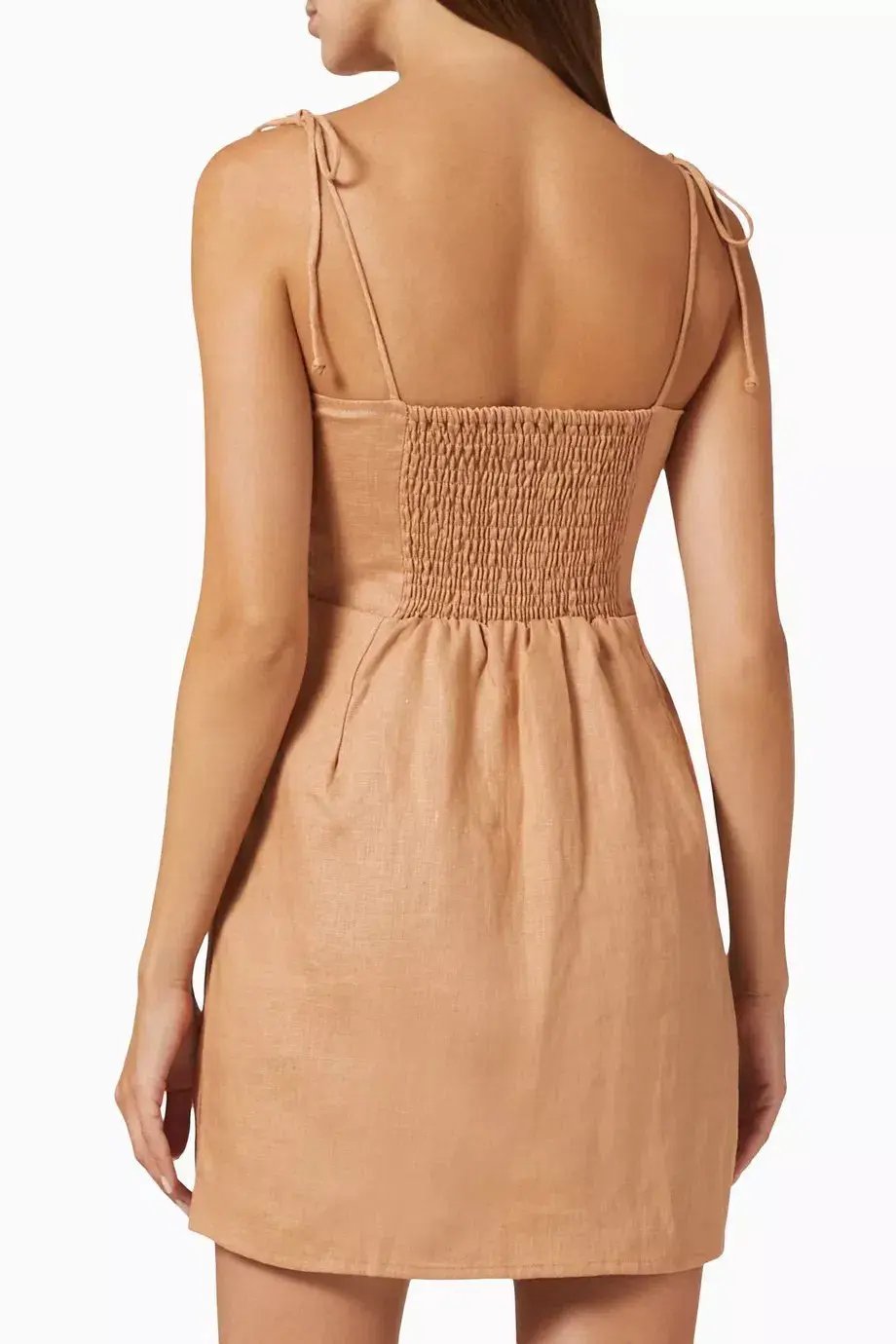Faithfull The Brand Ysla Mini Dress Hazelnut Size S / AU 8 photo 2