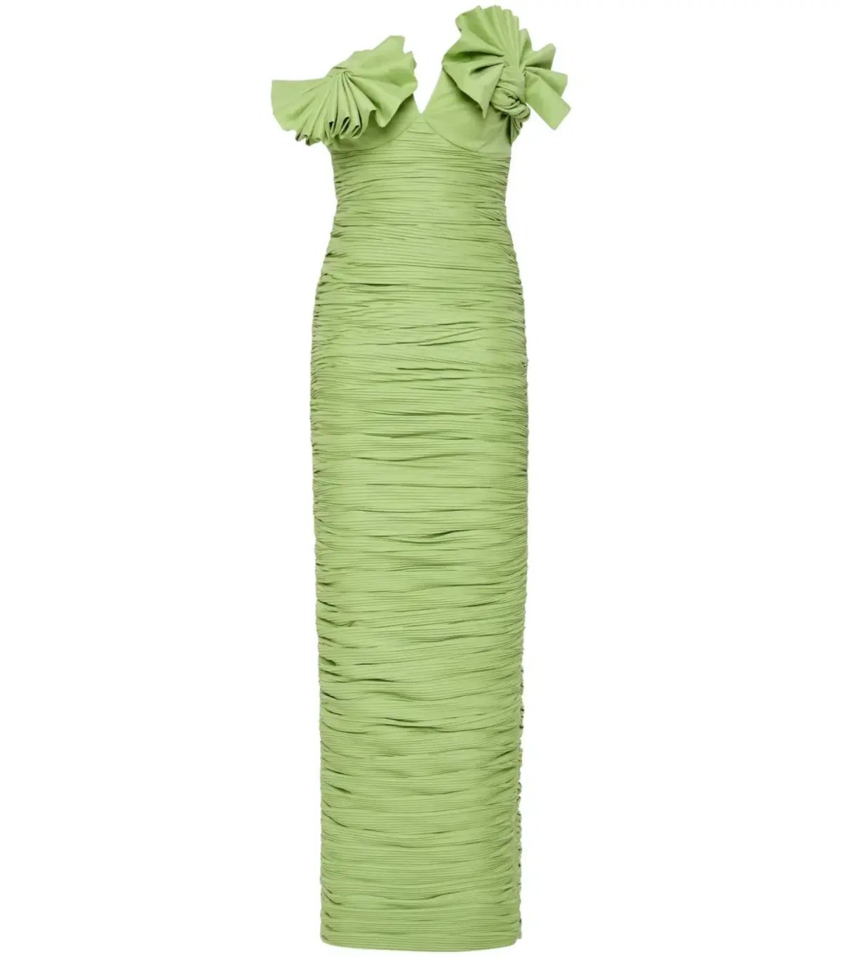 Rachel Gilbert Jensen Maxi Gown Green Size AU 10 photo 3