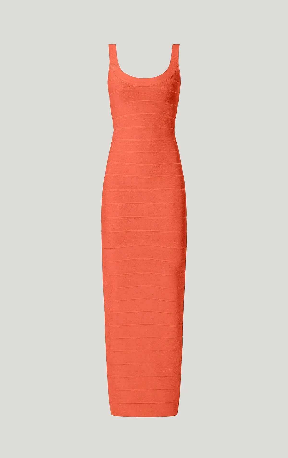 Herve Leger Round Neck Gown Coral Size XS / AU 6 photo 4