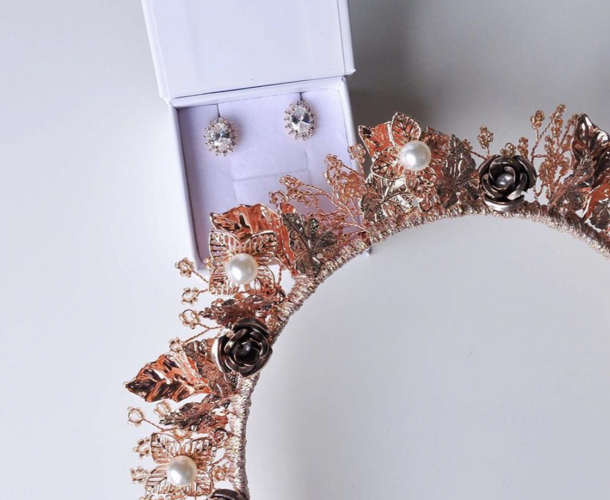 Ashlee Lauren Rose Gold Lourdes Crown photo 2
