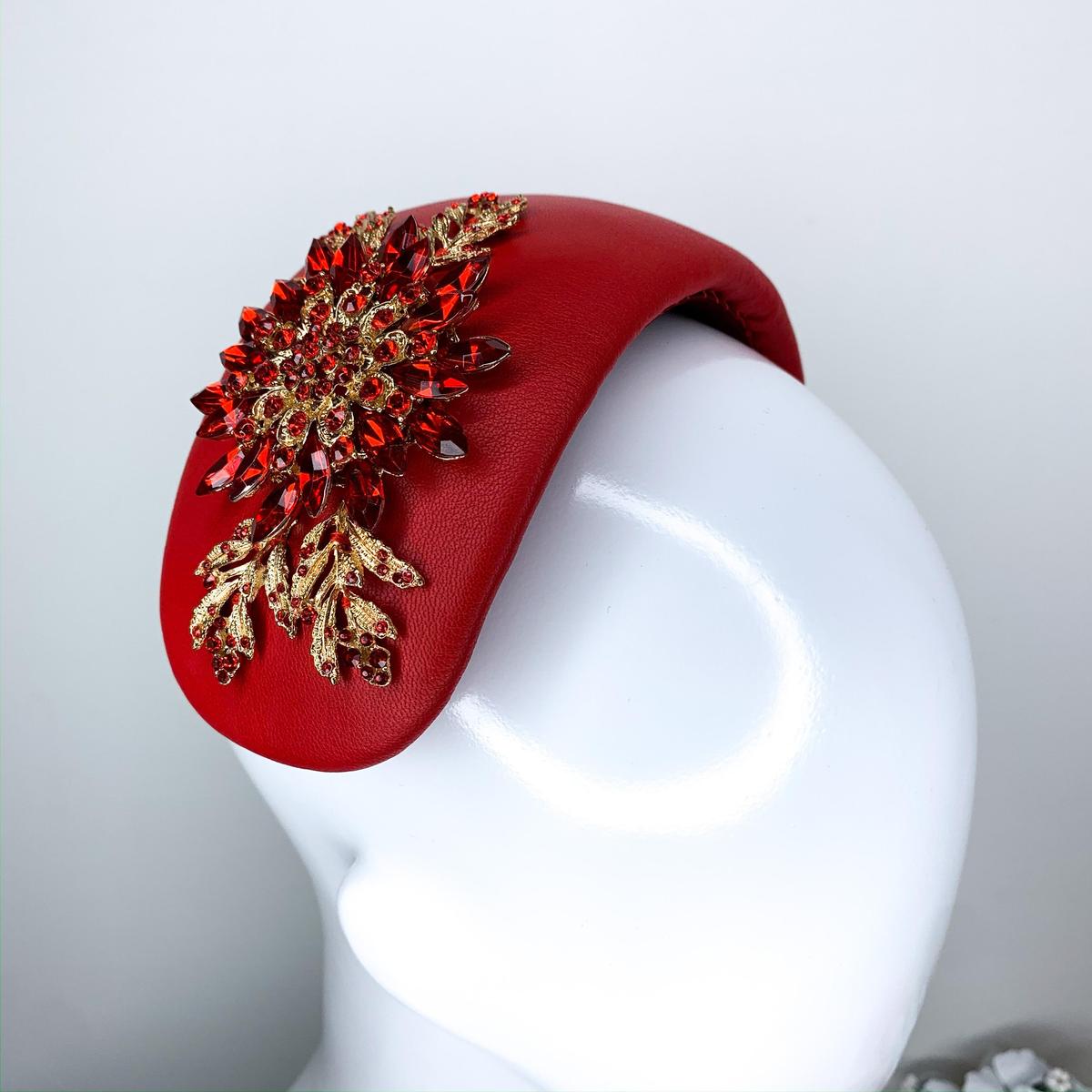 Halo & Rose Duchess bandeau headband red photo 6