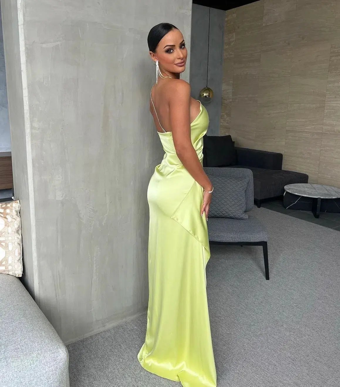 Lexi Samira Dress Mojito Diamante Strap Size AU 8 photo 2
