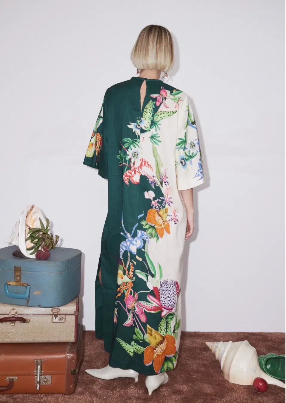 Alemais Aggie Midi Dress Multi Floral Size AU 16 photo 2