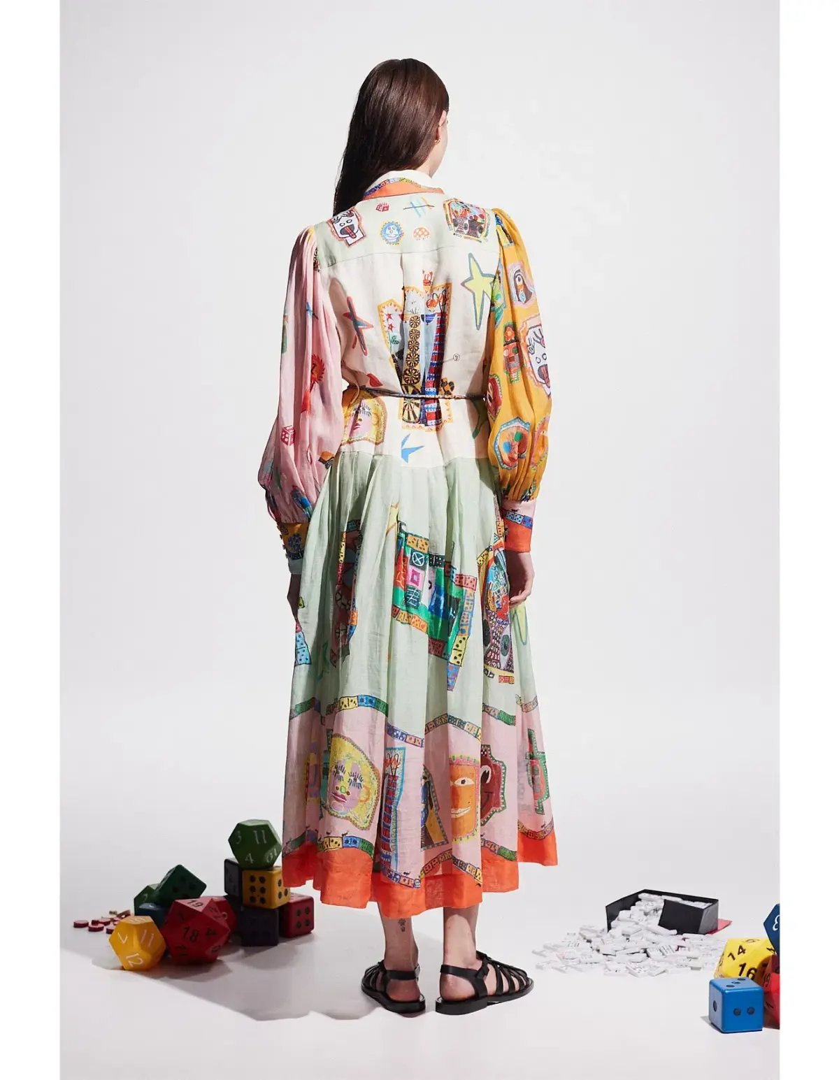 Alemais Players Shirtdress Maxi Dress Multi Size 10 photo 3