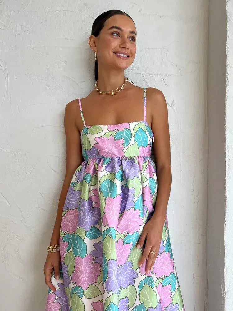 Alemais Luella Midi Dress In Lilac Size AU 16 photo 2