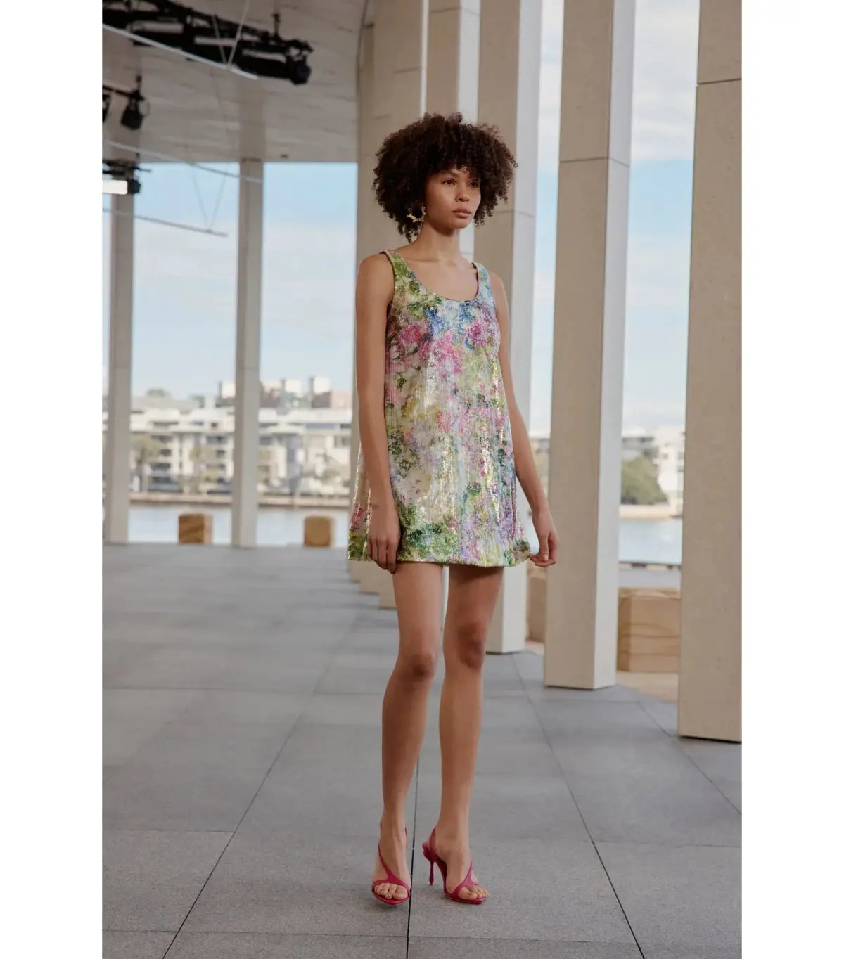 Aje Dahlia Mini Dress Lavandula Size 10 photo 6
