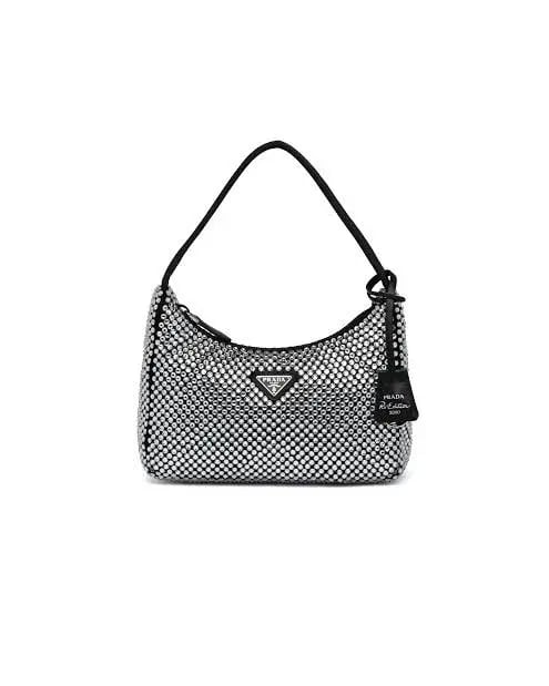 Prada Crystal Re Edition Bag Black photo 3