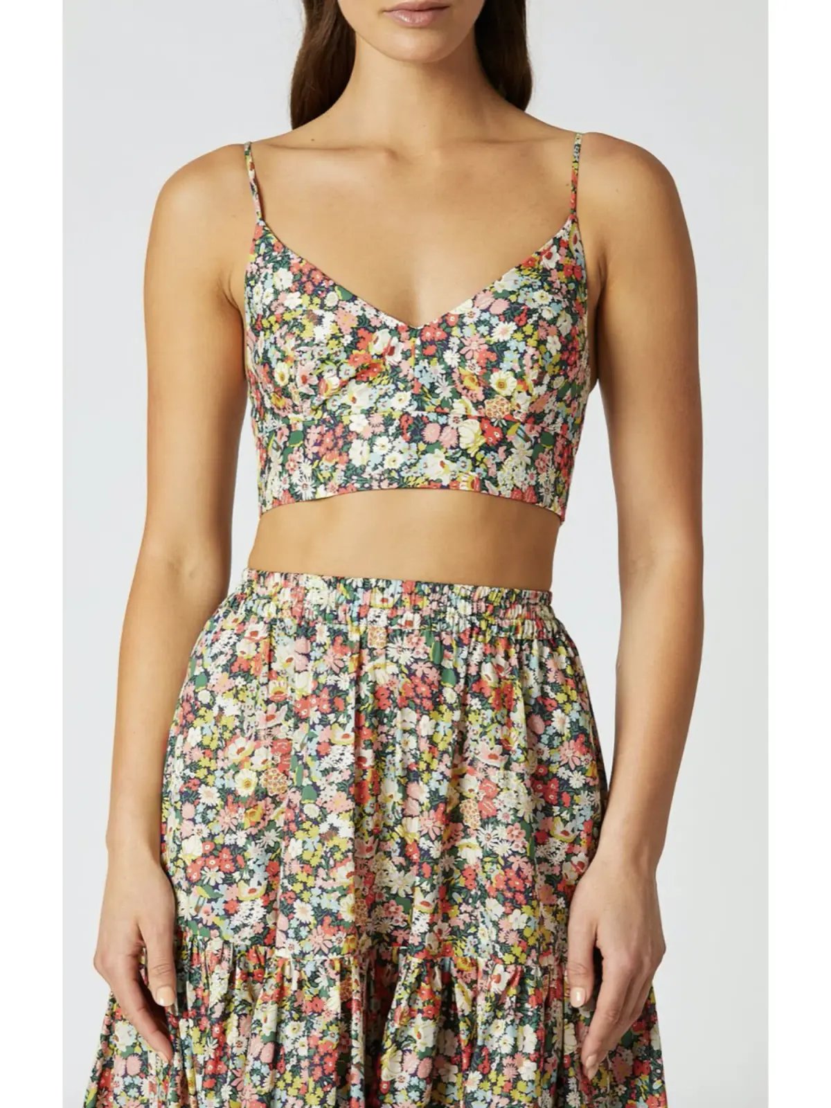 Scanlan Theodore Floral Bralette and Skirt Set Floral Size AU 6 photo 3