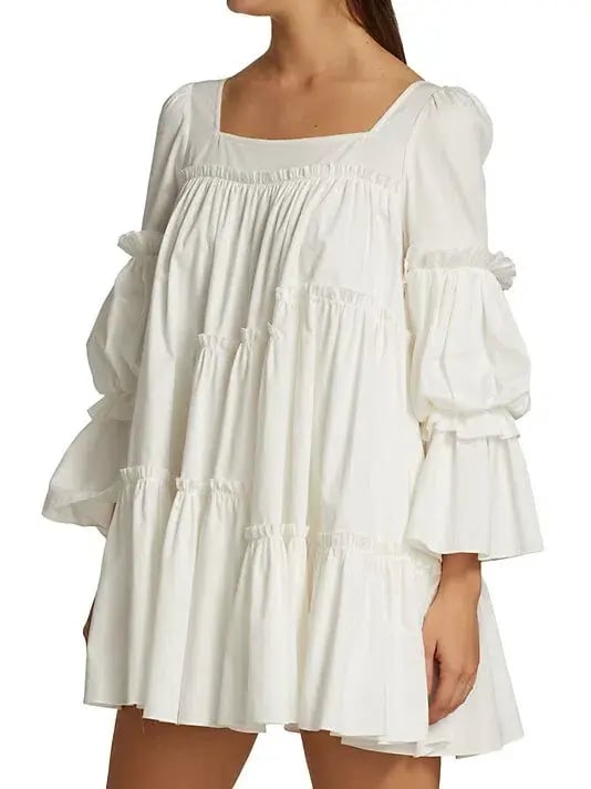 Aje L'Espirit Mini Dress White Size 6 photo 2