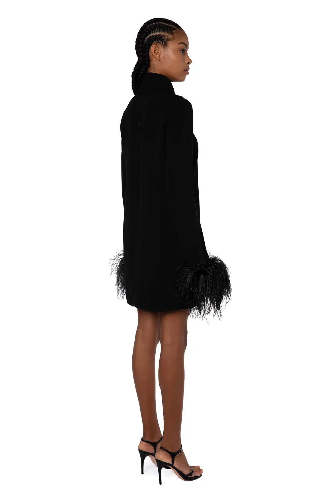 16Arlington Michelle Feather-Embellished Trim Mini Black Size AU 6 photo 2