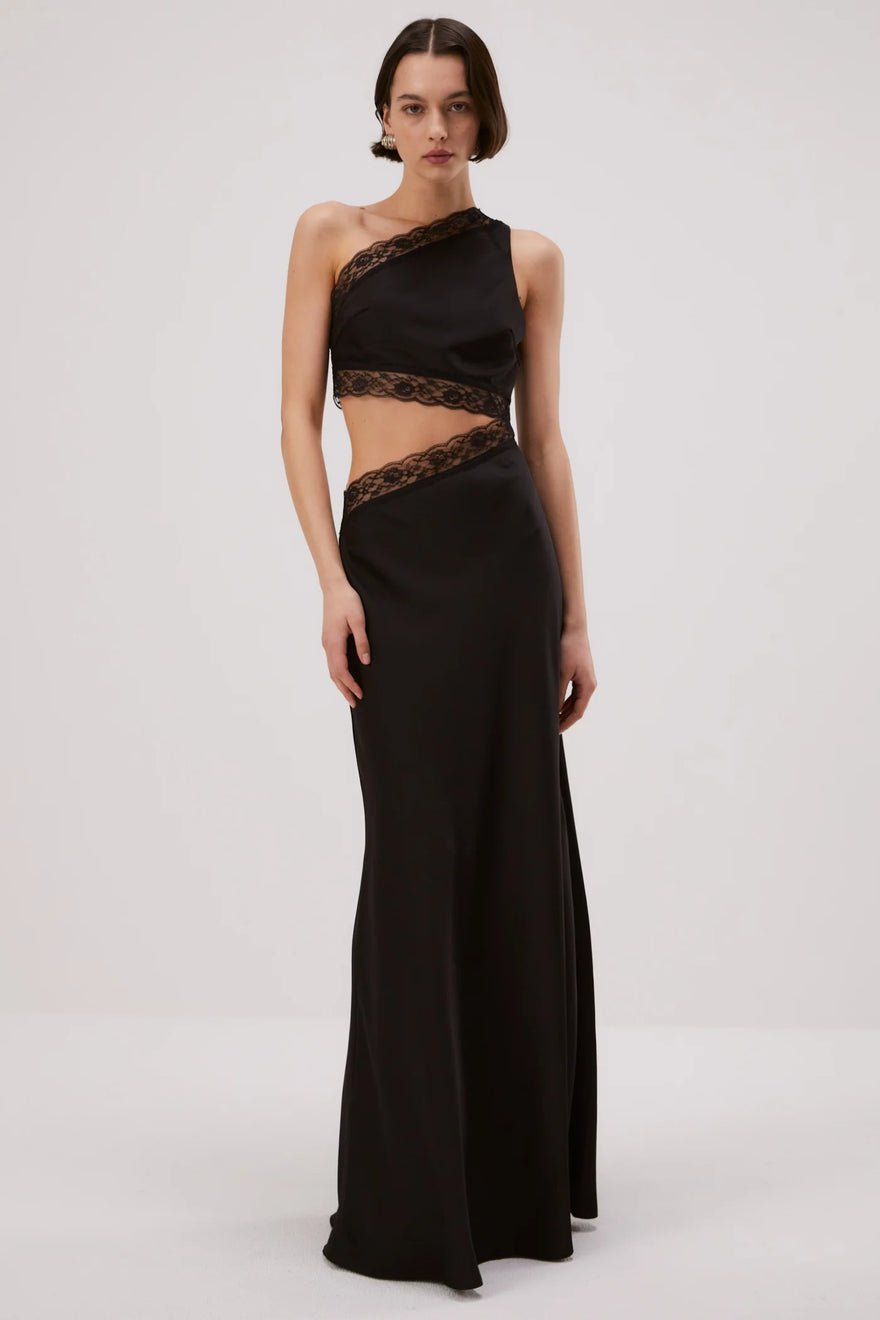 Misha Collection Jillian Satin Maxi Dress photo 2