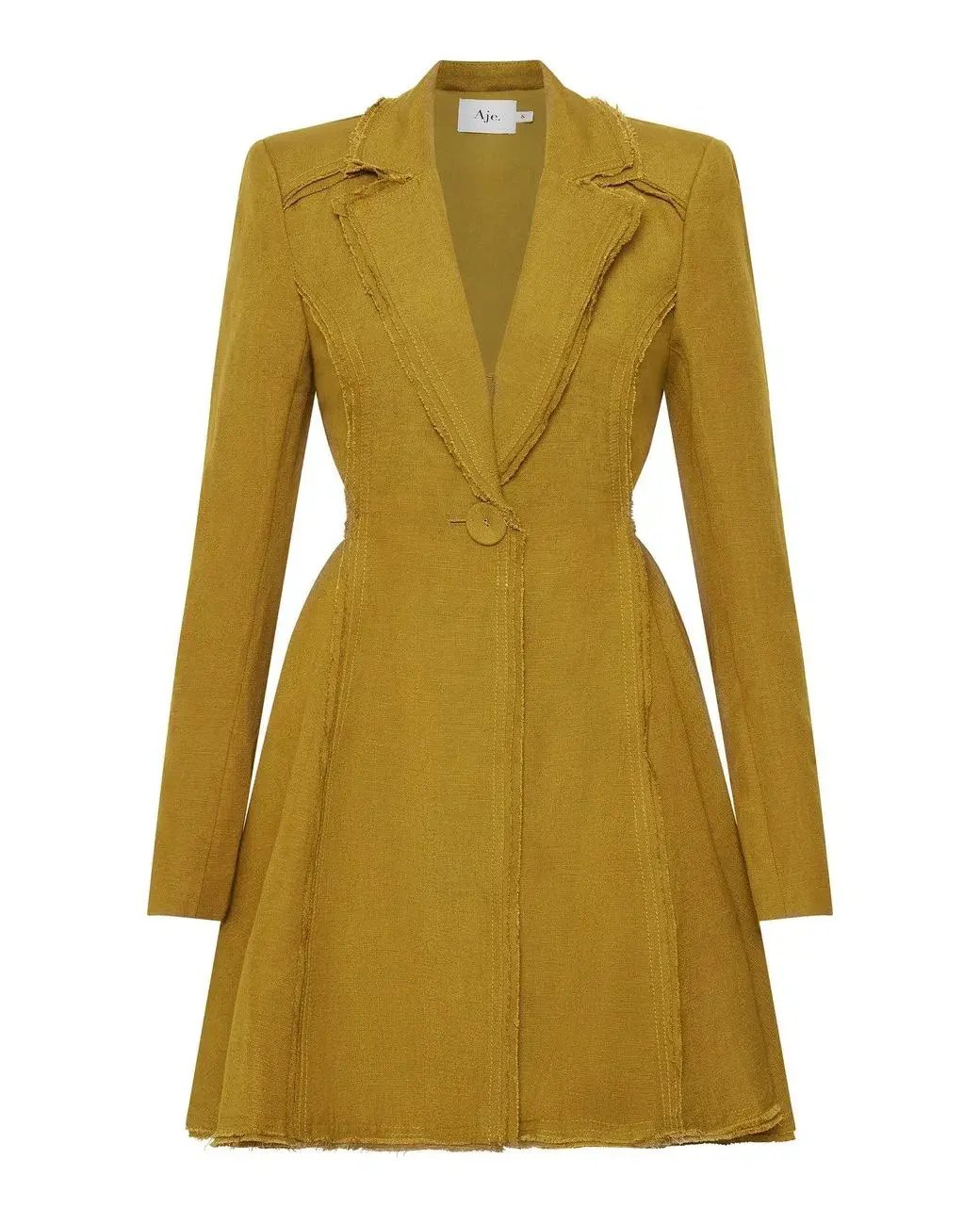 Aje  Martino Cut out Jacket Dress Green Size 14 photo 3