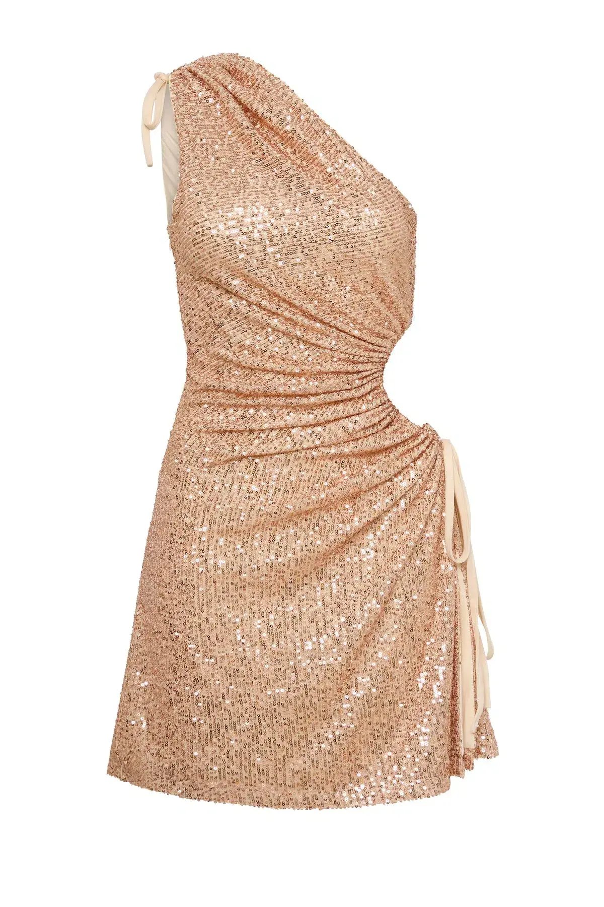 Sonya Moda Nour Mini Dress Gold Sequins Size 10 photo 3