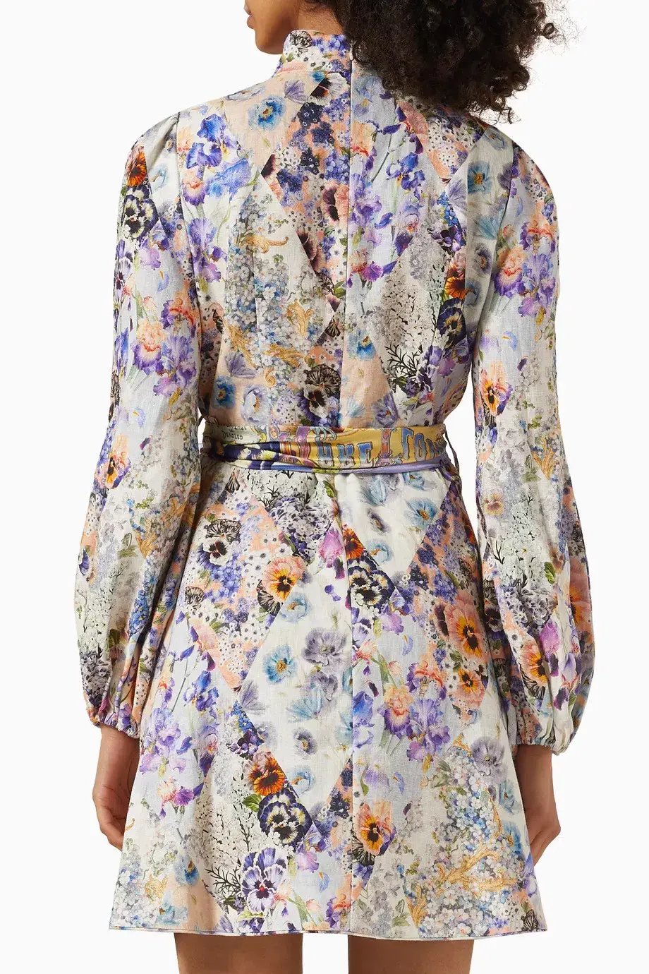 Zimmermann Tama Belted Mini Dress Floral Size 2 / AU 12 photo 2