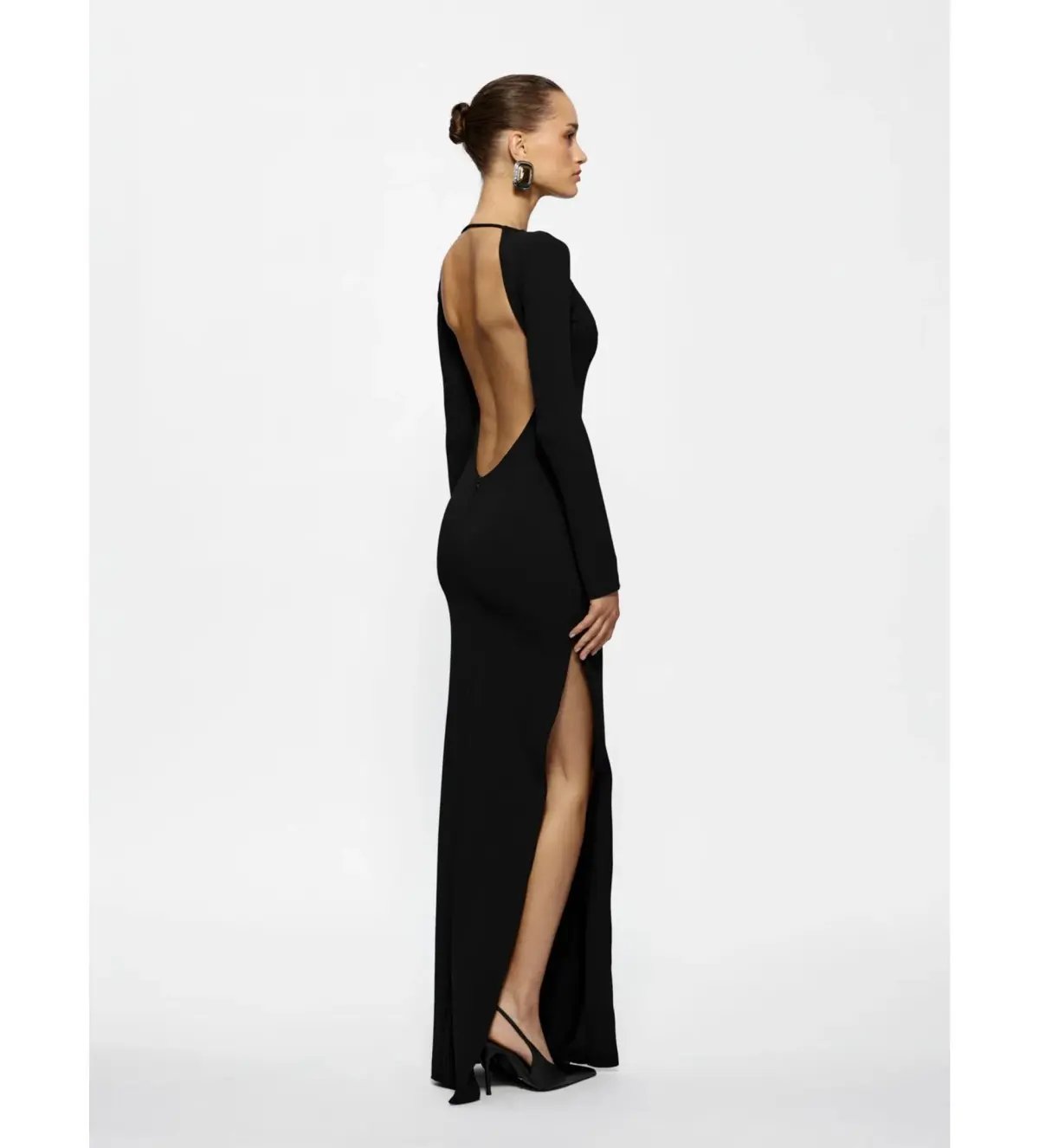 Effie Kats Indie Gown in Black Size 8 photo 3