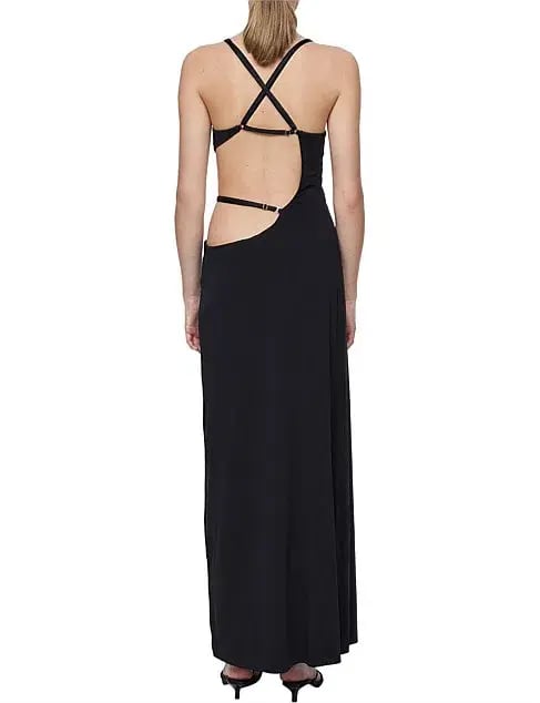 Bec & Bridge Zadie Wrap Maxi Dress Black Size 10 photo 4