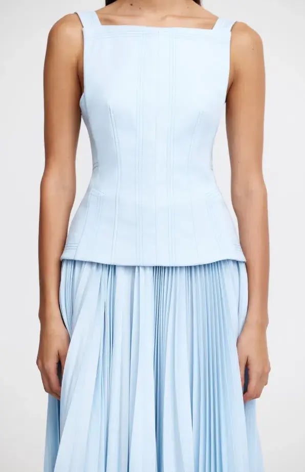 Acler Hollinshill Maxi Dress Baby Blue Size 16 photo 4