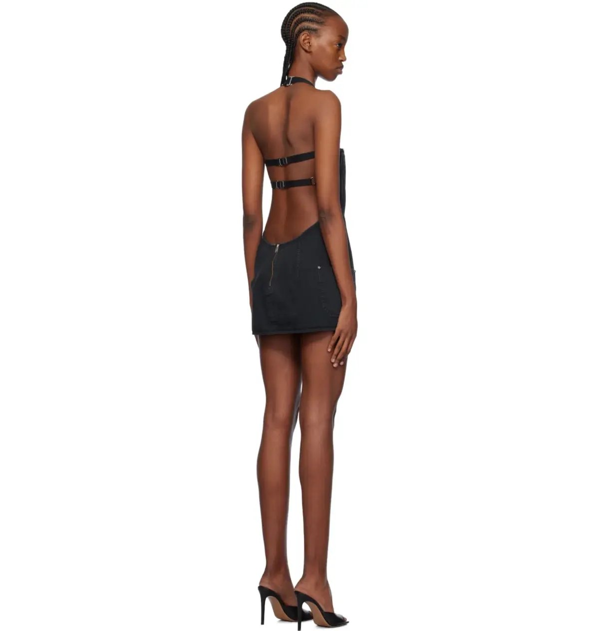 Dion Lee Aprion Mini Dress Black Size AU 6 photo 3