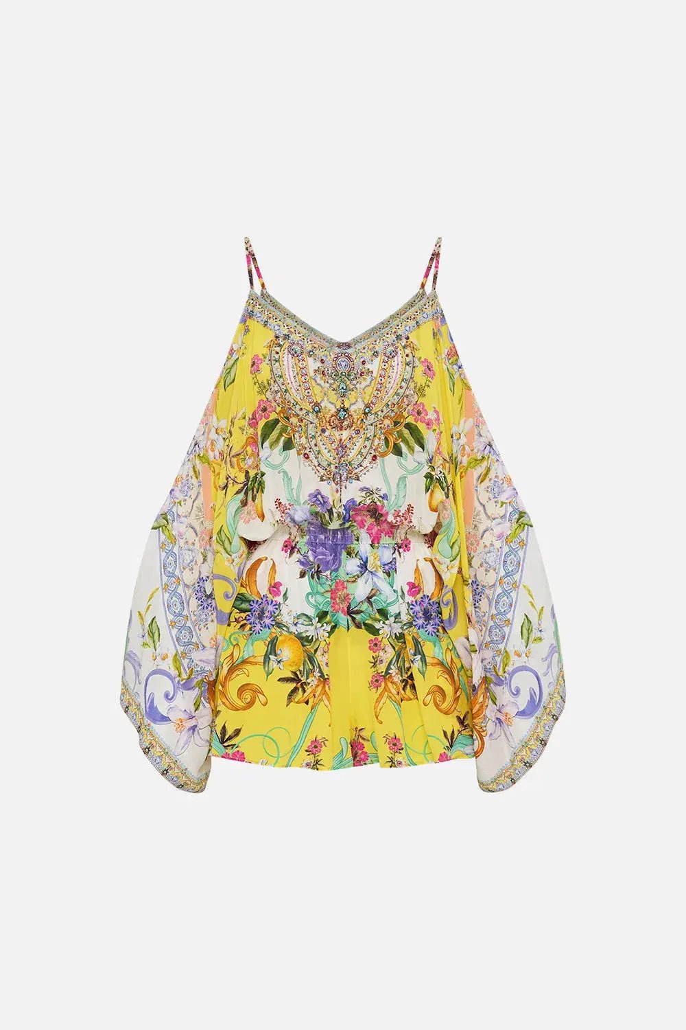 Camilla Franks Drop Shoulder Playsuit Caterina Spritz Yellow Size M / AU 12 photo 6