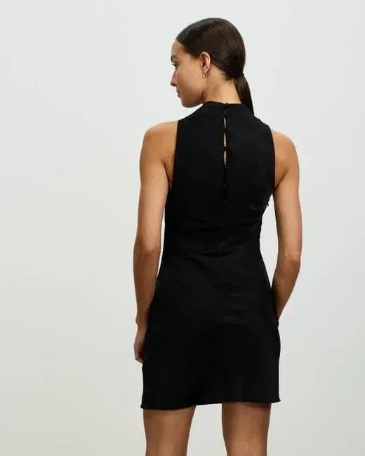 Lover Lisboa Mini Dress Black Size 12 photo 3