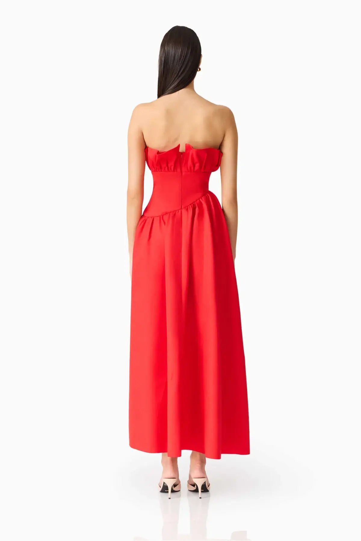 Elliatt Laurel Gown Red Size AU 10 photo 2