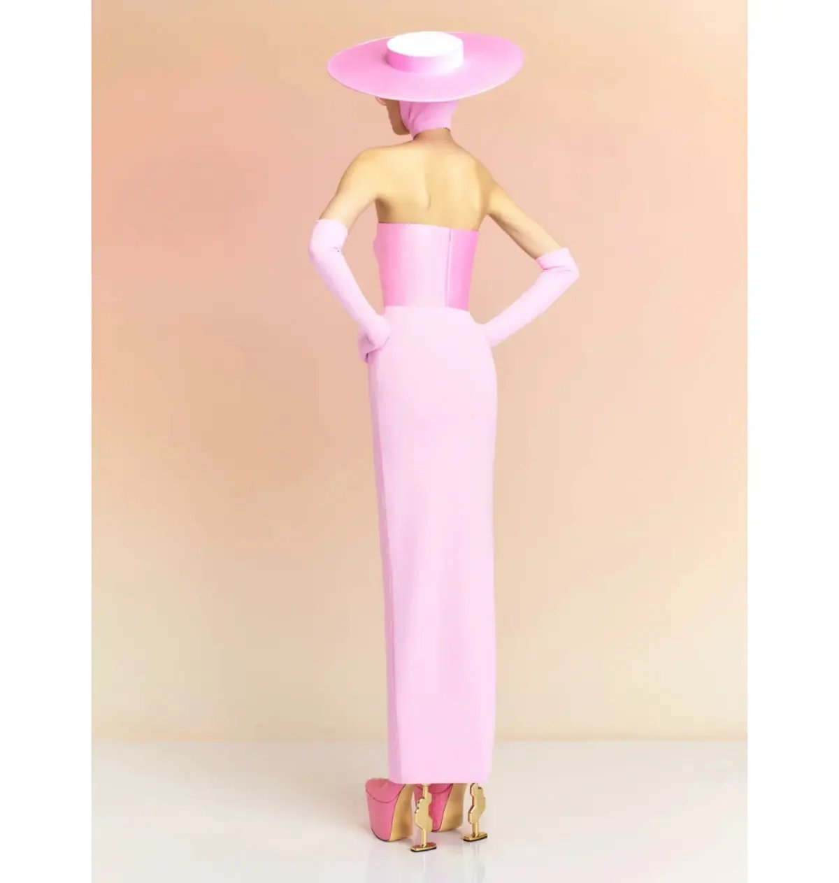 Solace London Afra Maxi Dress Pink Size 6 photo 3