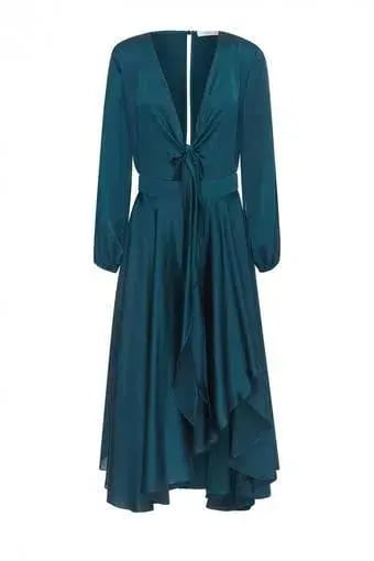 Sheike Fanciful Dress Peacock Size 14 photo 4