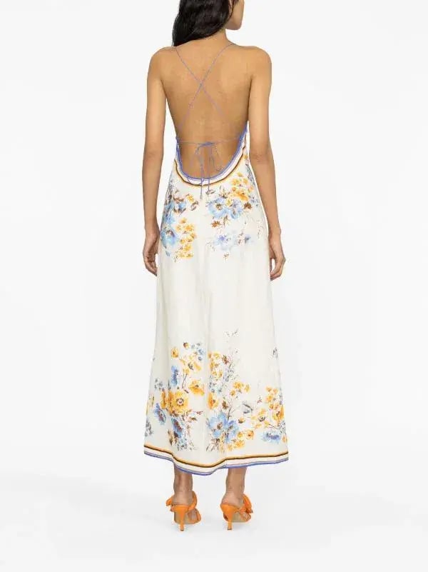 Zimmermann Halcyon Linen Midi Dress photo 3