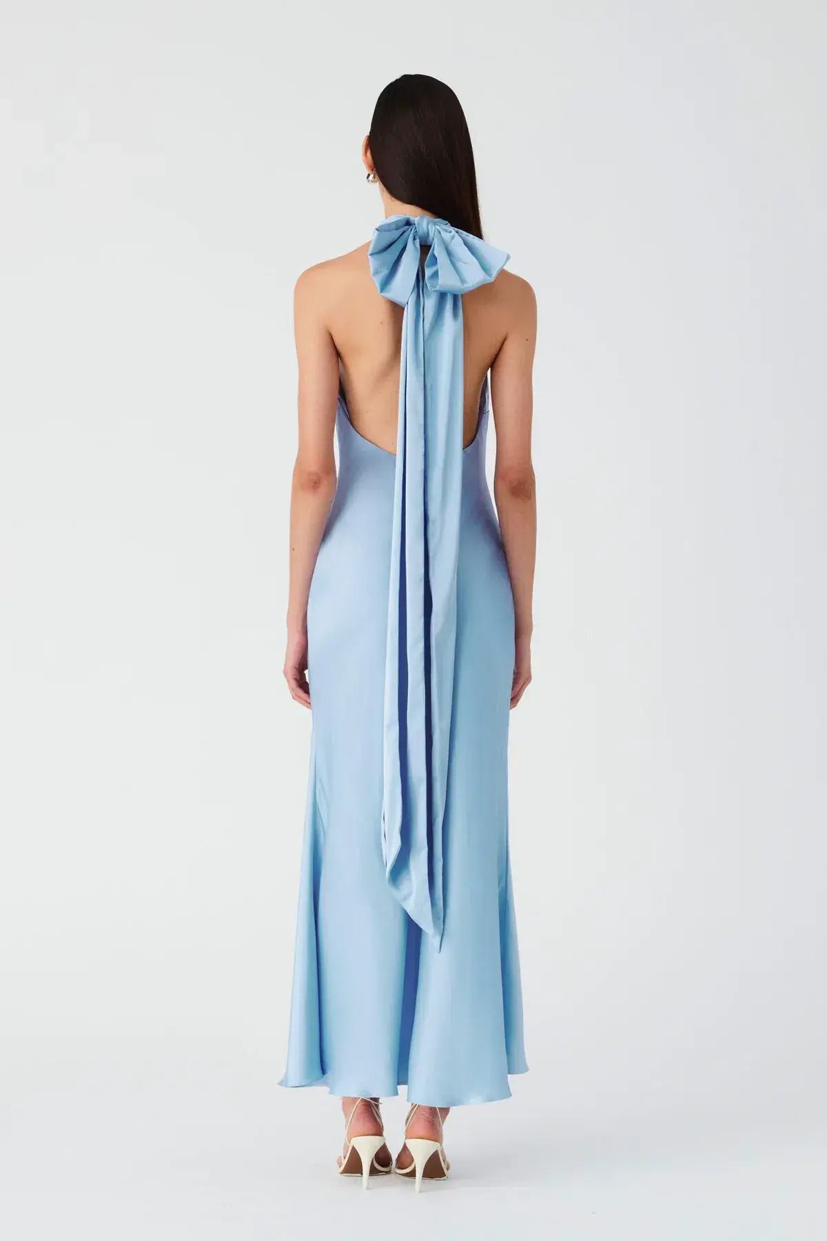 Misha Evianna Gown Baby Blue Size 8 photo 2