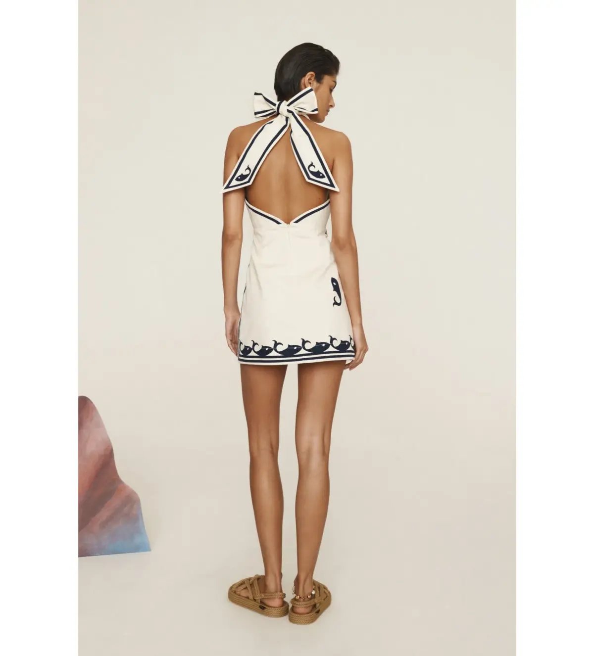 Alemais Marine Mini Dress Print Size 10 photo 3