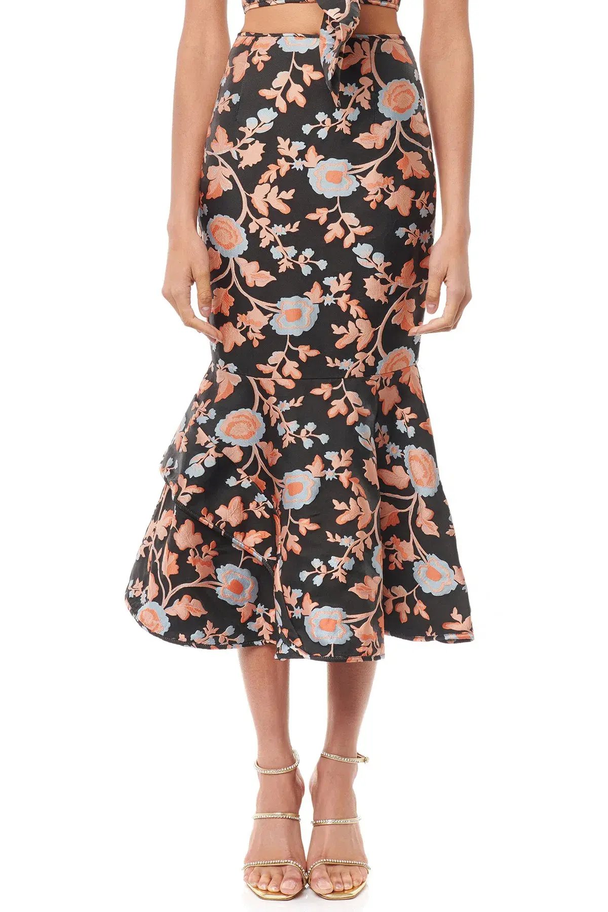 Eliya The Label Kianne Top and Zani Skirt Set Floral Size 10 photo 3