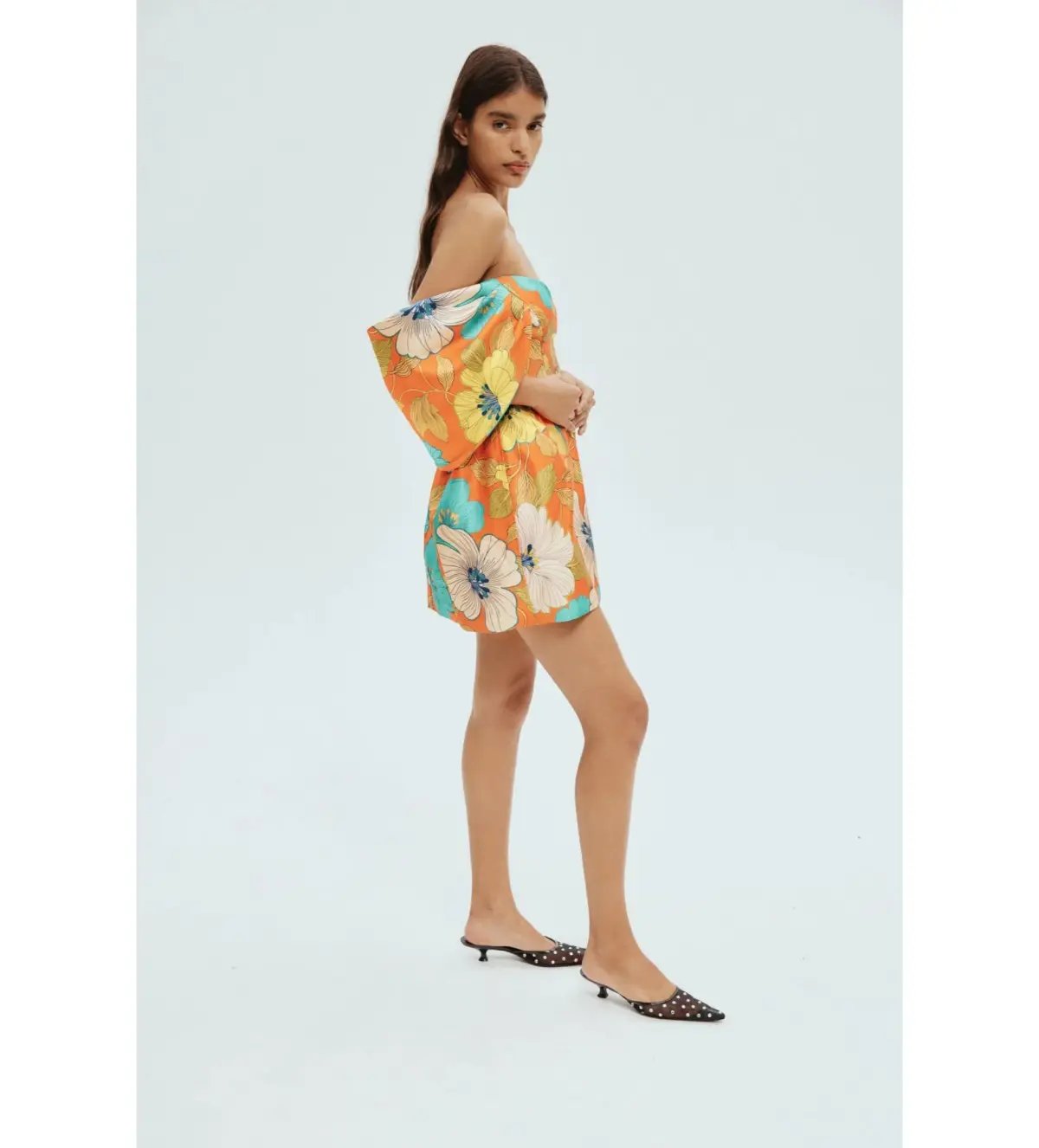 Alemais Piato Sculpt Mini Dress Floral  Size 6 photo 3