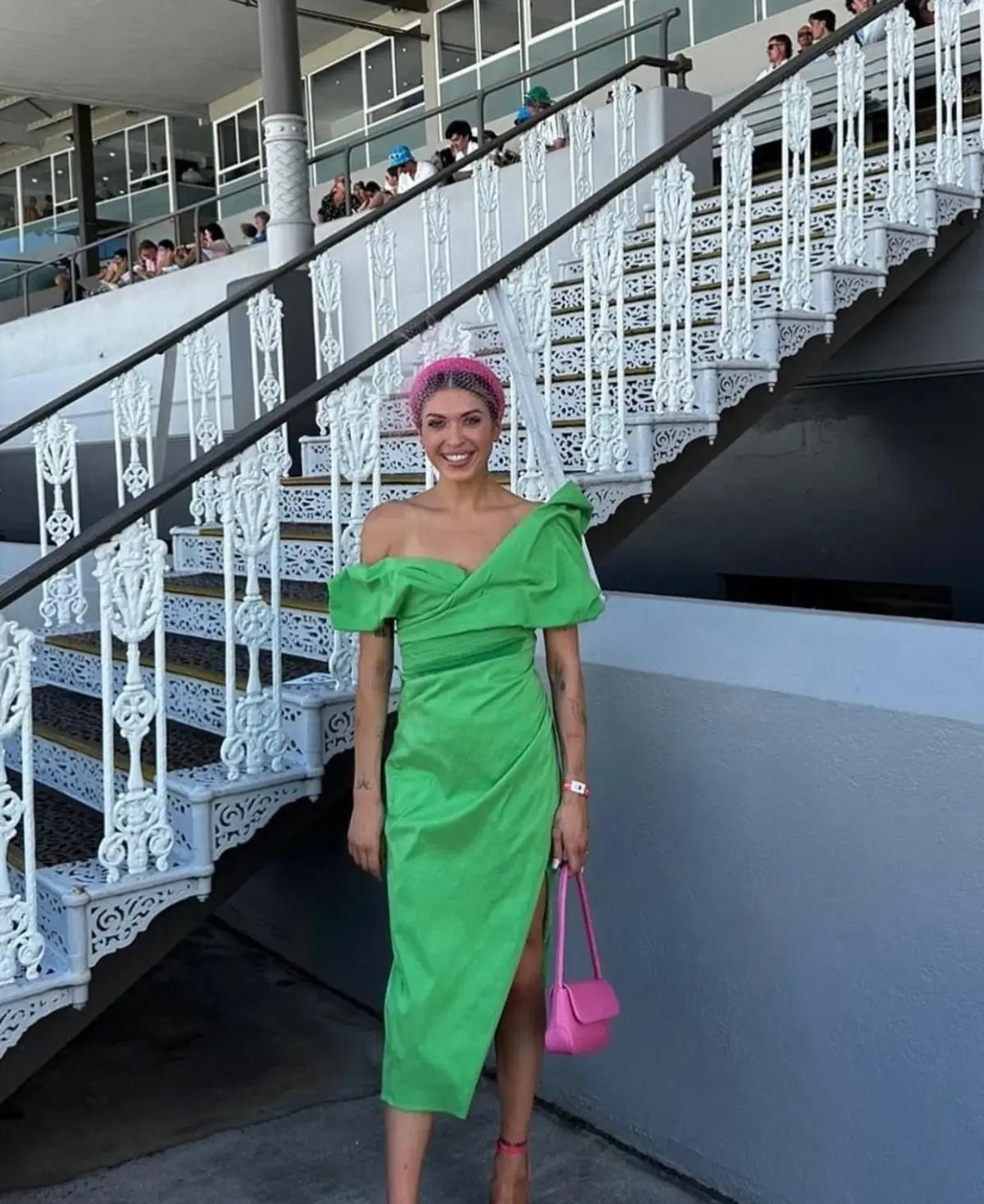 Rachel Gilbert Gia Midi Dress Green Size 10 photo 3