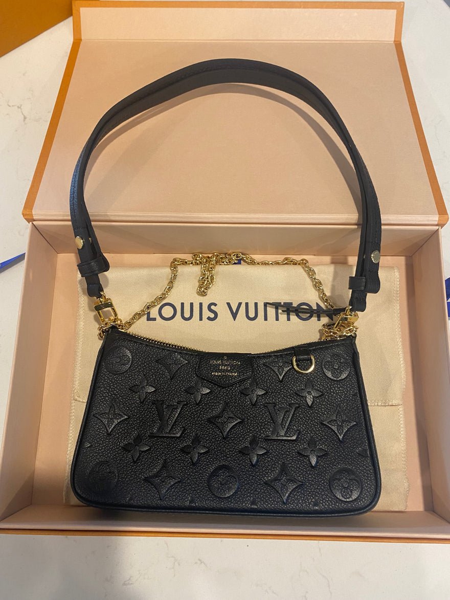 Louis Vuitton Easy Pouch On Strap Handbag Black photo 3