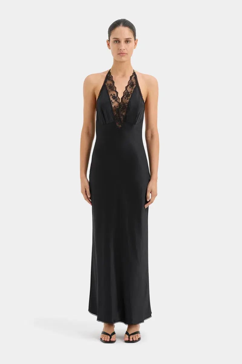 Sir the Label Aries Halter Gown Black Size 0P / AU 4 photo 3