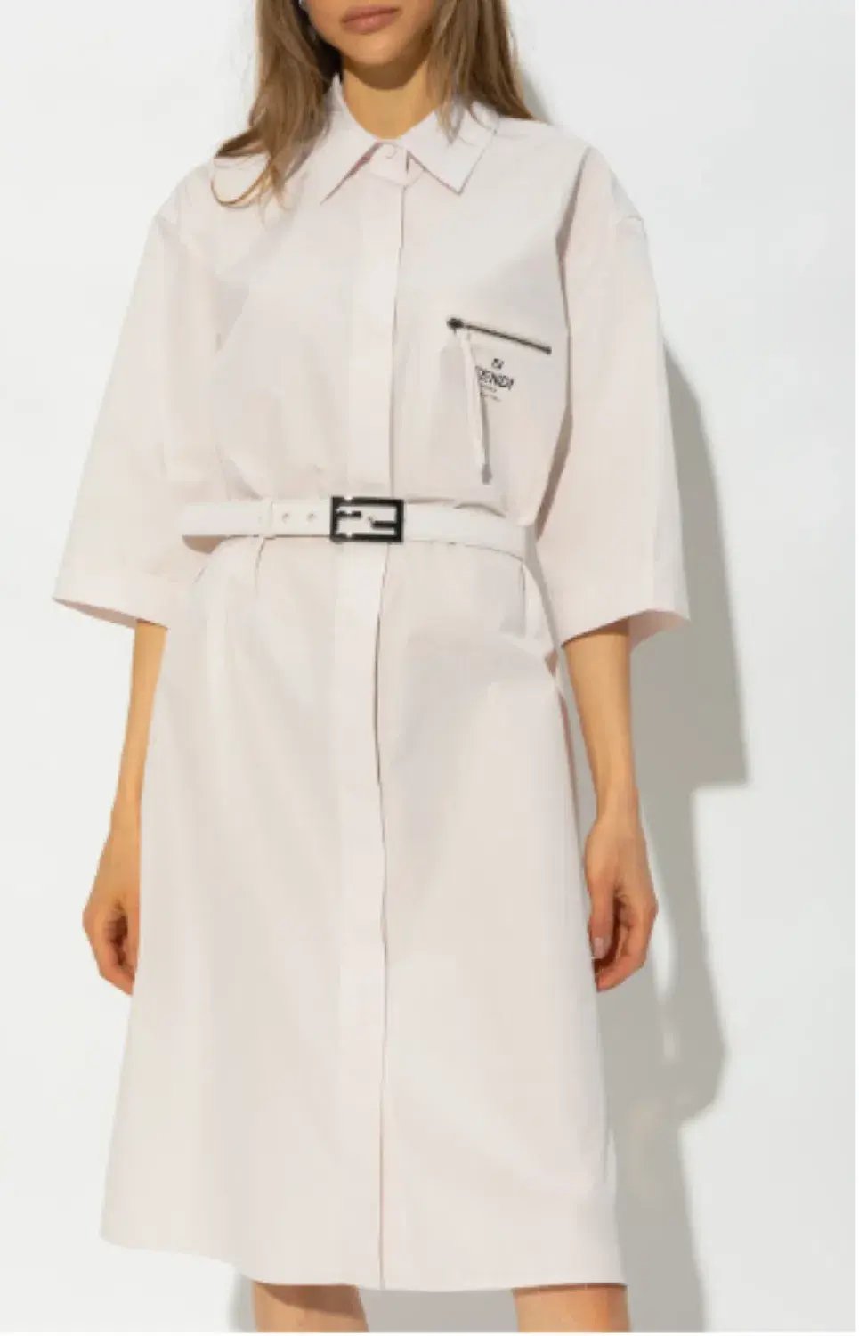 Fendi Oversized Shirt Dress Size 10 photo 4