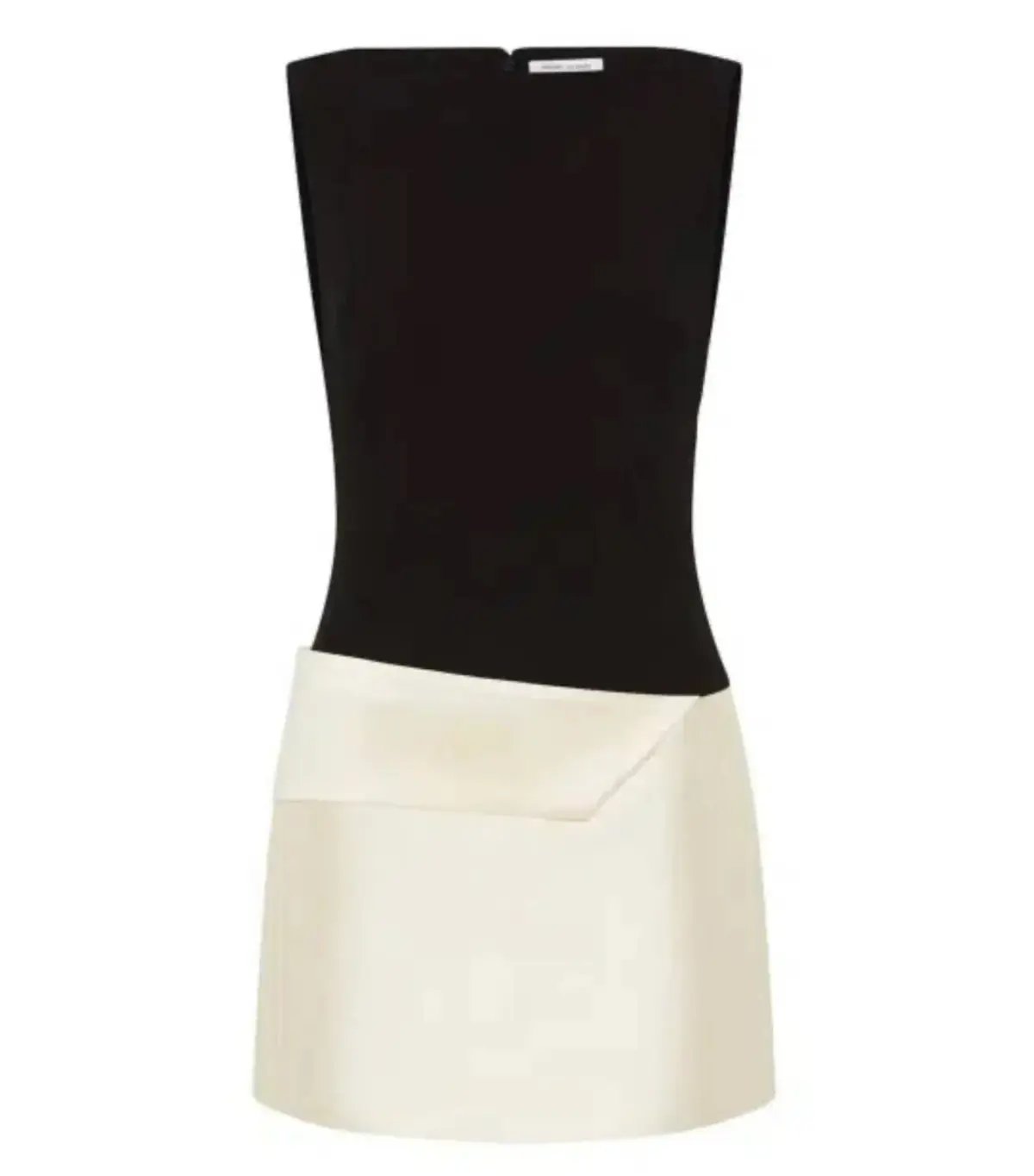 Rachel Gilbert Rikki Foldover Stretch-crepe Mini Dress Black/White Size AU 6 photo 4