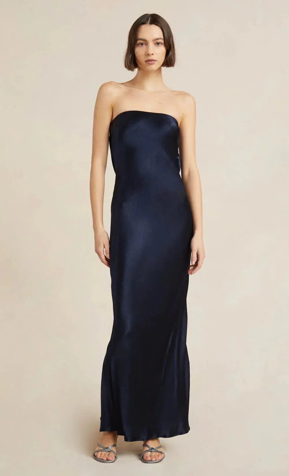 Bec & Bridge Moon Dance Strapless Dress Ink Blue Size 8 photo 4
