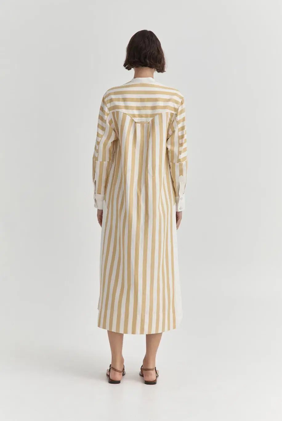 Sarah Jane Clarke Kiki Kaftan Lemon Stripe Size 6 photo 4